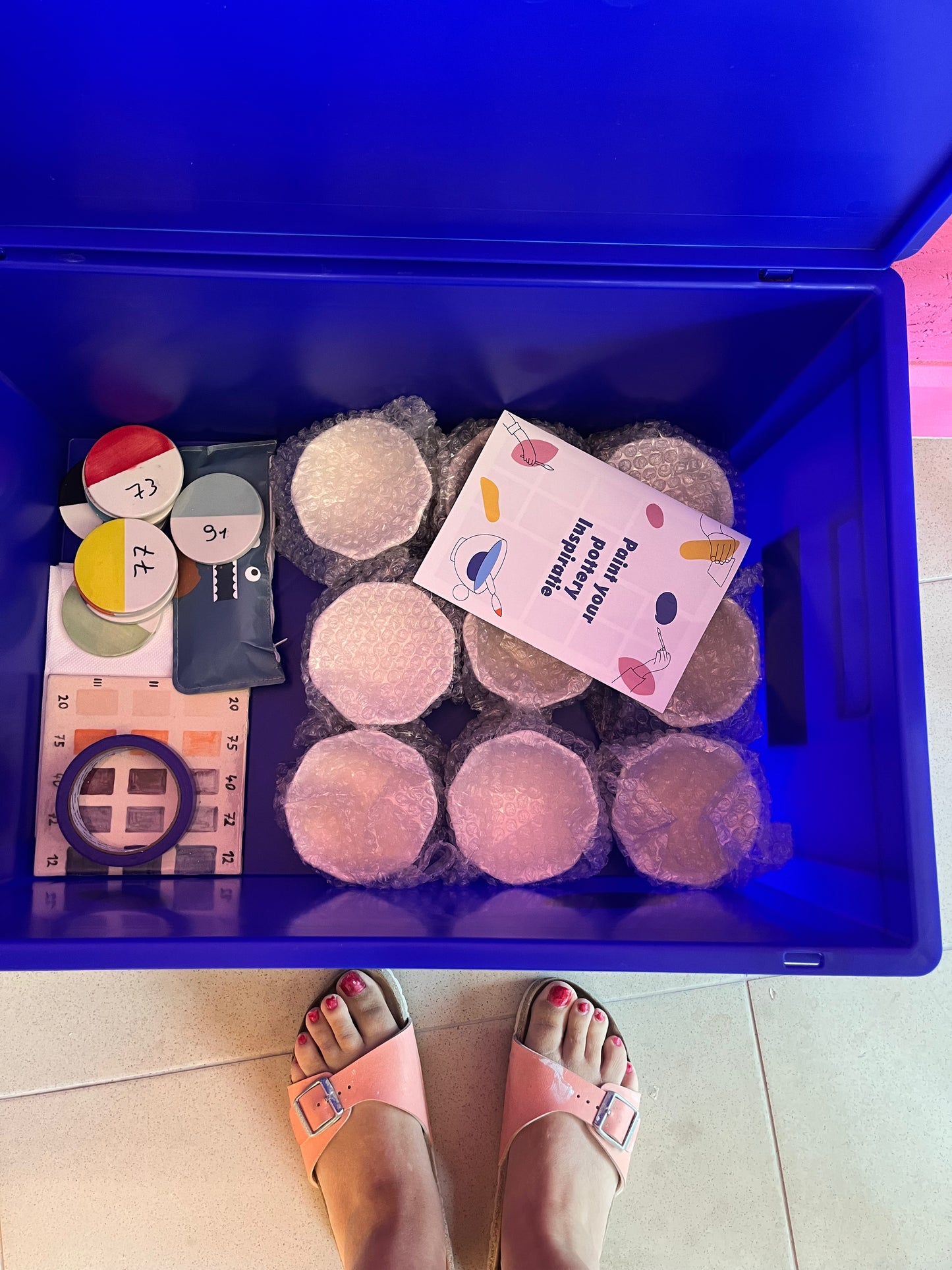Paint your pottery to go