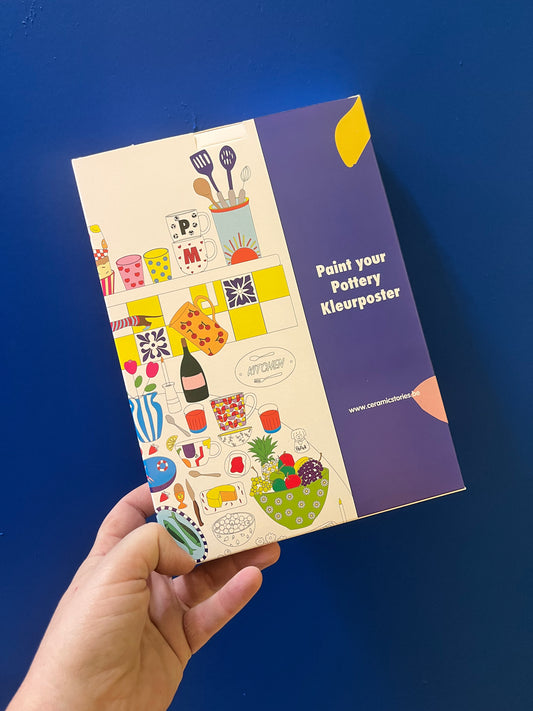 Paint your Pottery kleurposter voor de warmste week