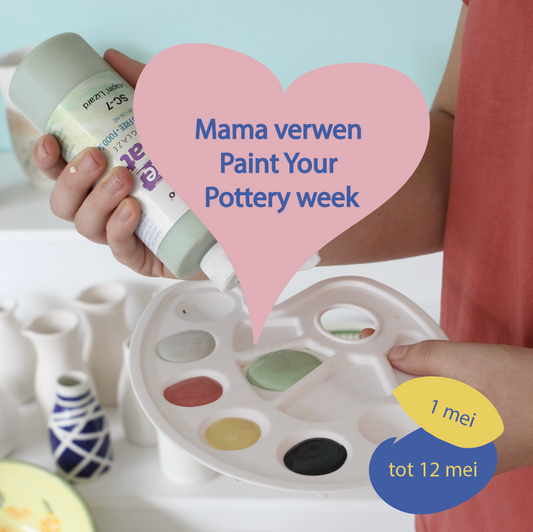 Mama verwen Paint Your Pottery week