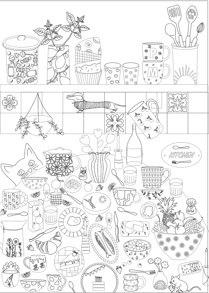 Paint your Pottery kleurposter voor de warmste week