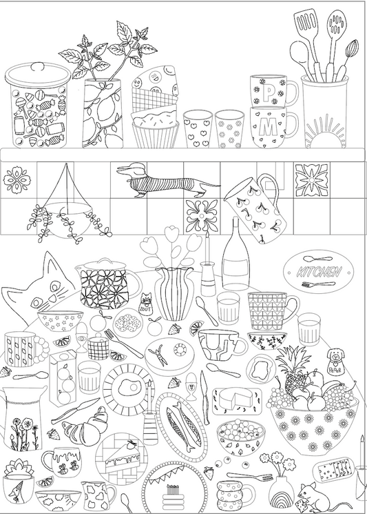 Paint your Pottery kleurposter voor de warmste week