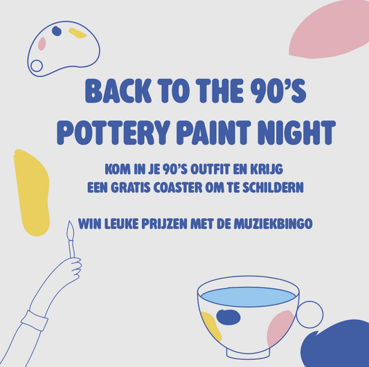 90's Pottery paint evening