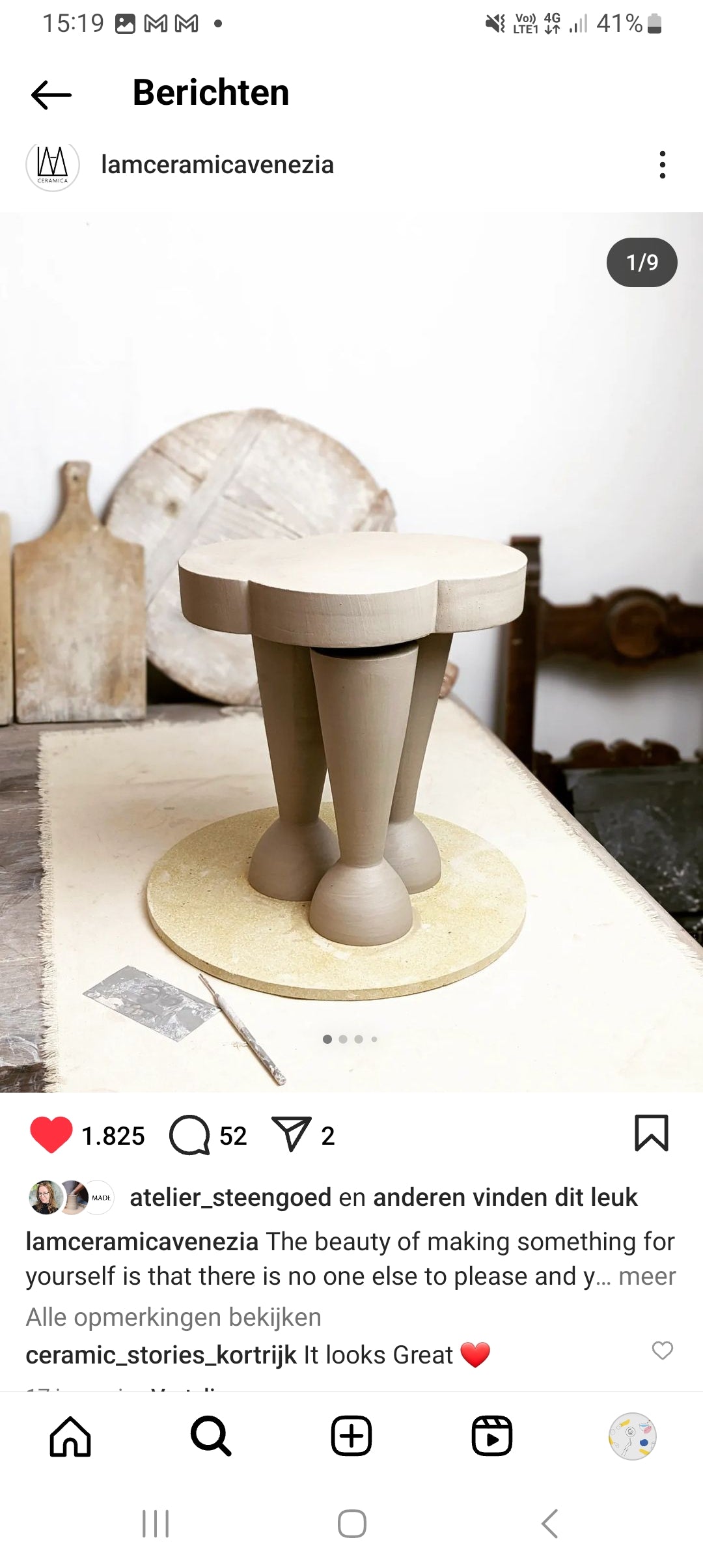 Masterclass ‘ Designing & making small furniture and interior objects in ceramics’ met Michele Hicky Gemin van Lamceramica venezia